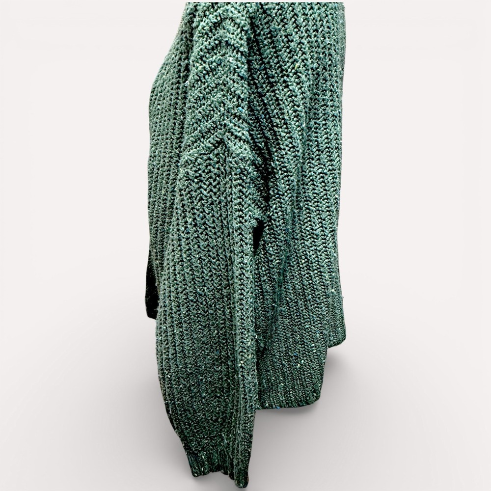 American Eagle Olive Green Open Front Textured Cardigan  Womens M Cottagecore - Picture 5 of 14